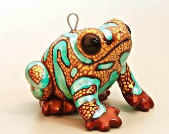 Highland Bronze Poison Dart Frog Ornament