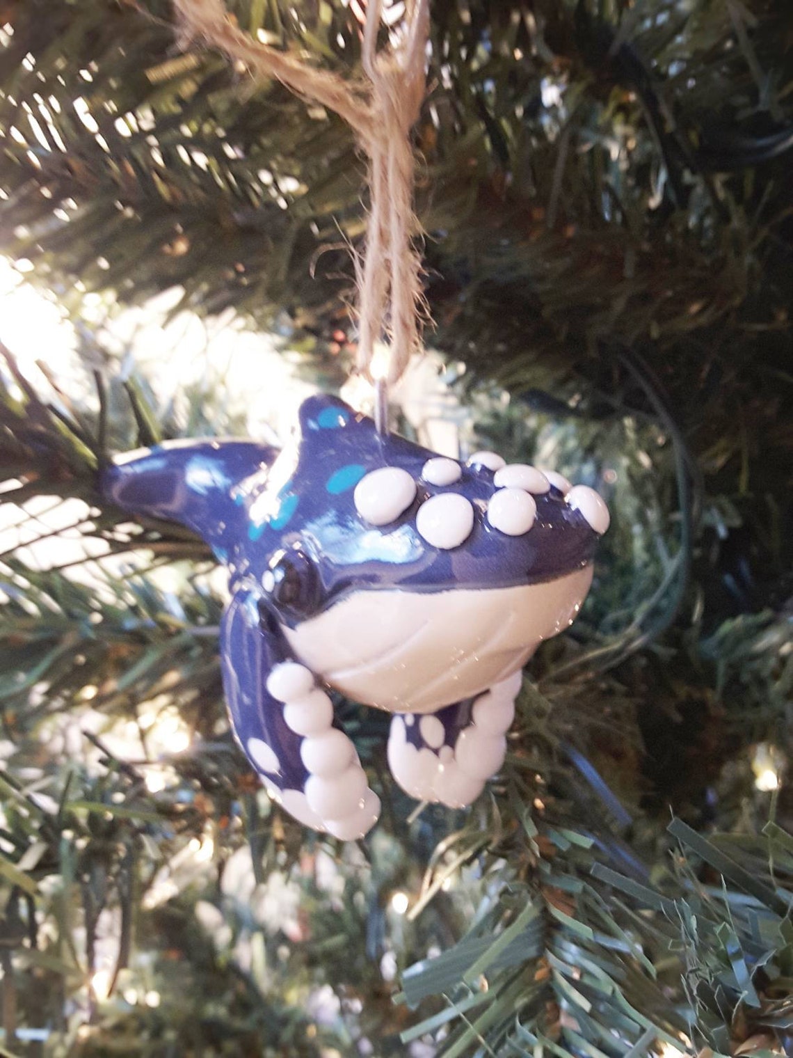 Whale Christmas Ornament 