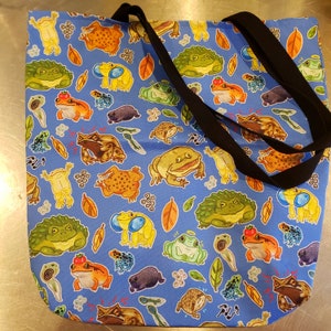 Frogs tote bag