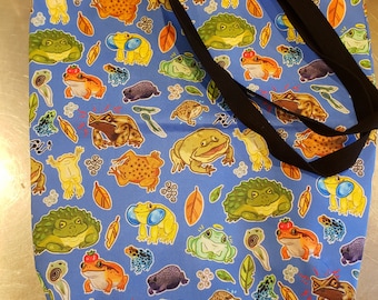 Frogs tote bag