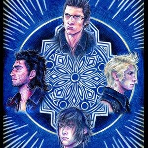 Final Fantasy XV Chocobros Color Print