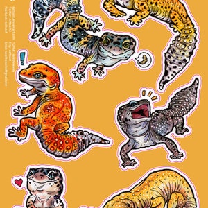 Leopard Gecko Sticker Sheet