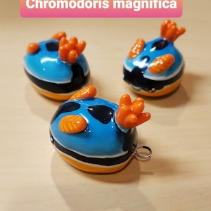 Nudibranch Sea Slug Christmas Ornament Chromadoris magnifica