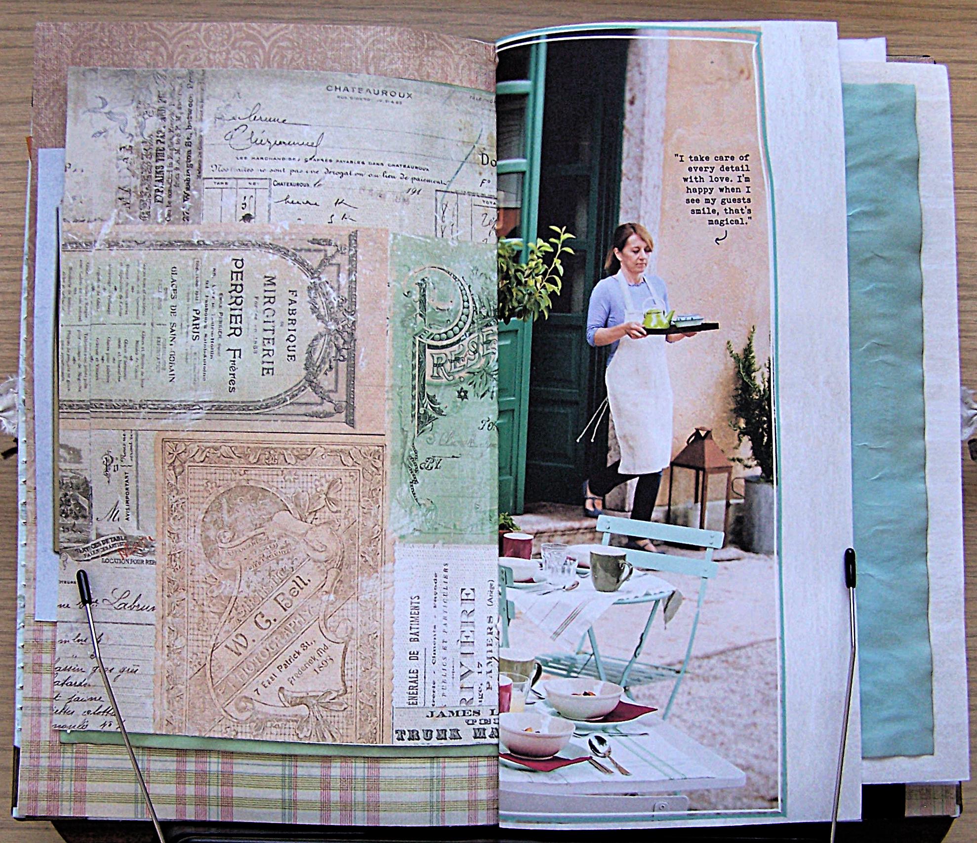 Vintage Inspired Shabby Chic Junk Journal - Handmade - Creative Journal ...