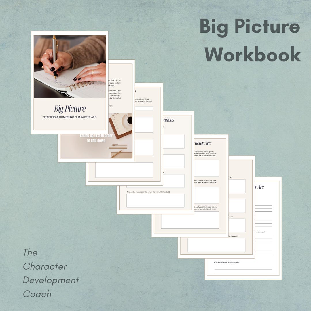 Fictional Character Arc Workbook, Character Creation Guide (PDF) - Etsy