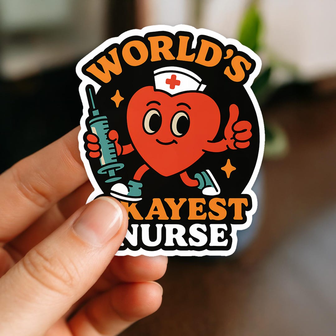 World's Okayest Nurse Vinyl Die Cut Sticker - Etsy Canada