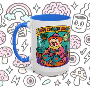 Soft Clown Energy 15 Unzen Keramik Kaffeetasse 11 Farboptionen