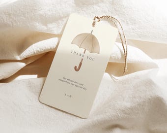Neutral Baby Sprinkle Thank You Tags - Digital Download - Printable - Editable Template