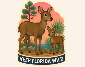 Key Deer Sticker – Keep Florida Wild