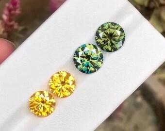Loose Moissanite Stones - D Color VVS1 Round Cut - Lab Created Diamond Alternative - Sparkling Gemstones for Jewelry Making