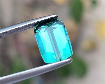 Lagoon Blue Tourmaline - 2.80 Carats - Afghan Origin - Rare Loose Gemstone for Custom Jewelry - Natural Open Blue Color Tourmaline