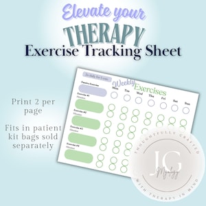 Myo Patient Exercise Check off Sheet (Adult & Child)