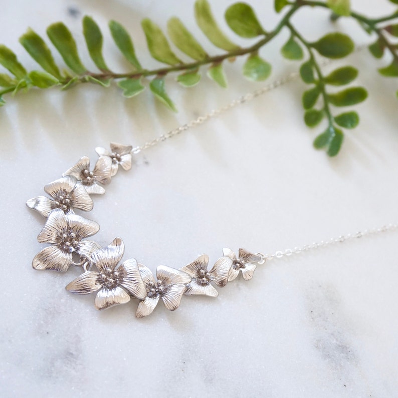 Silver Statement Necklace by YSM Designs
