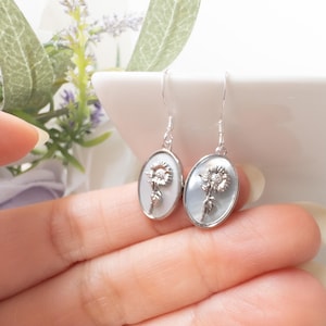 Personalized earrings silver jewelry
