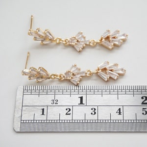 Crystal Wedding Earrings by YSM Designs