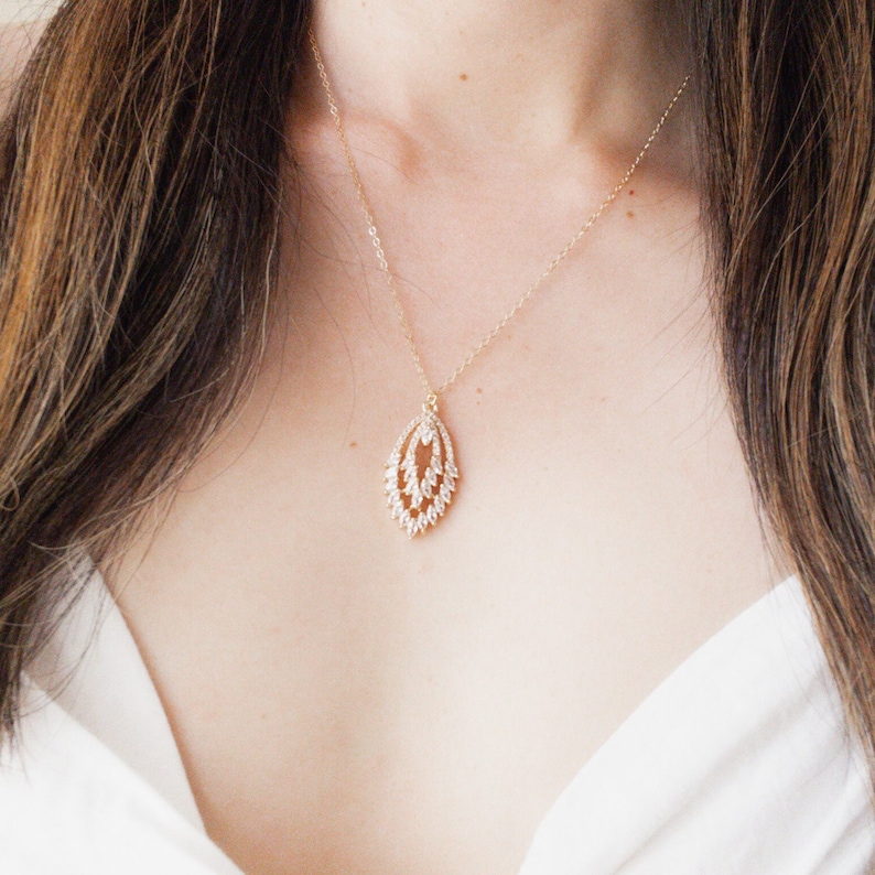 Art Deco Necklace by YSM Designs