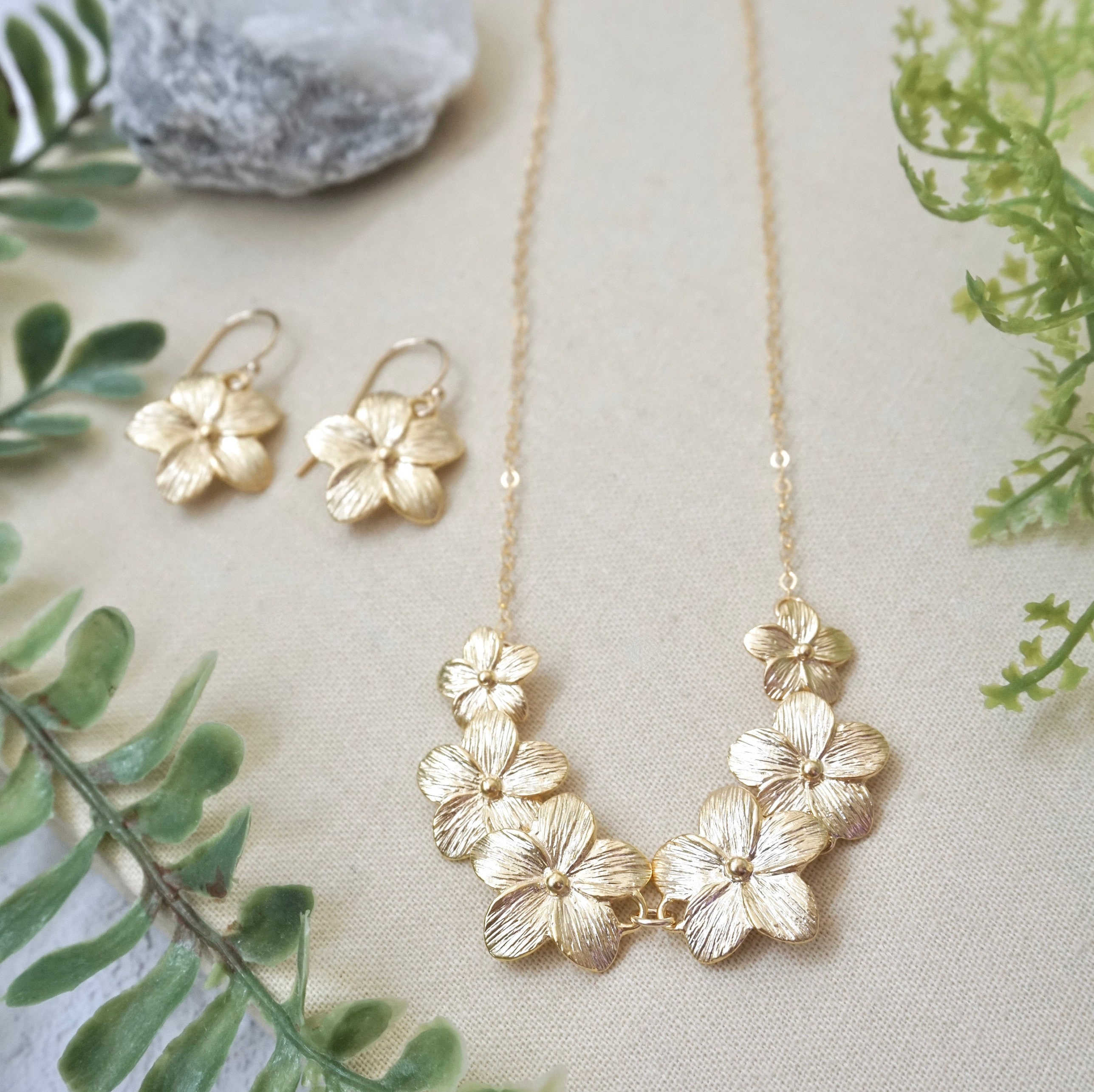 Plumeria jewelry sale set