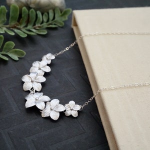 Silver Hawaiian Jewelry Silver Plumeria Necklace Plumeria Flower Necklace Dainty Hawaiian Necklace Hawaii Wedding Jewelry Aloha Jewelry