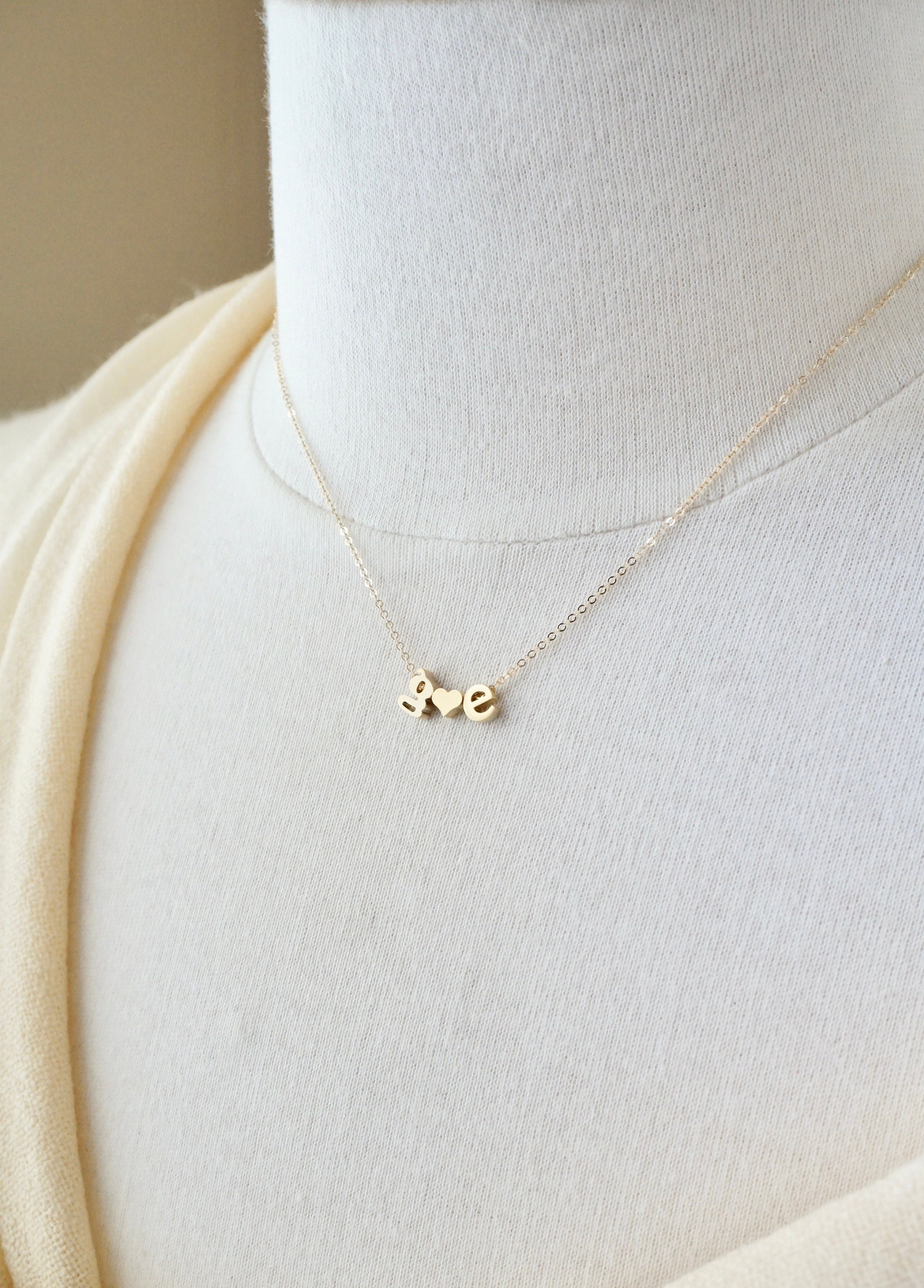 Couple's Necklace Gold NecklacePersonalized Necklace Etsy