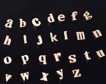 Add Gold/Silver Letter Bead