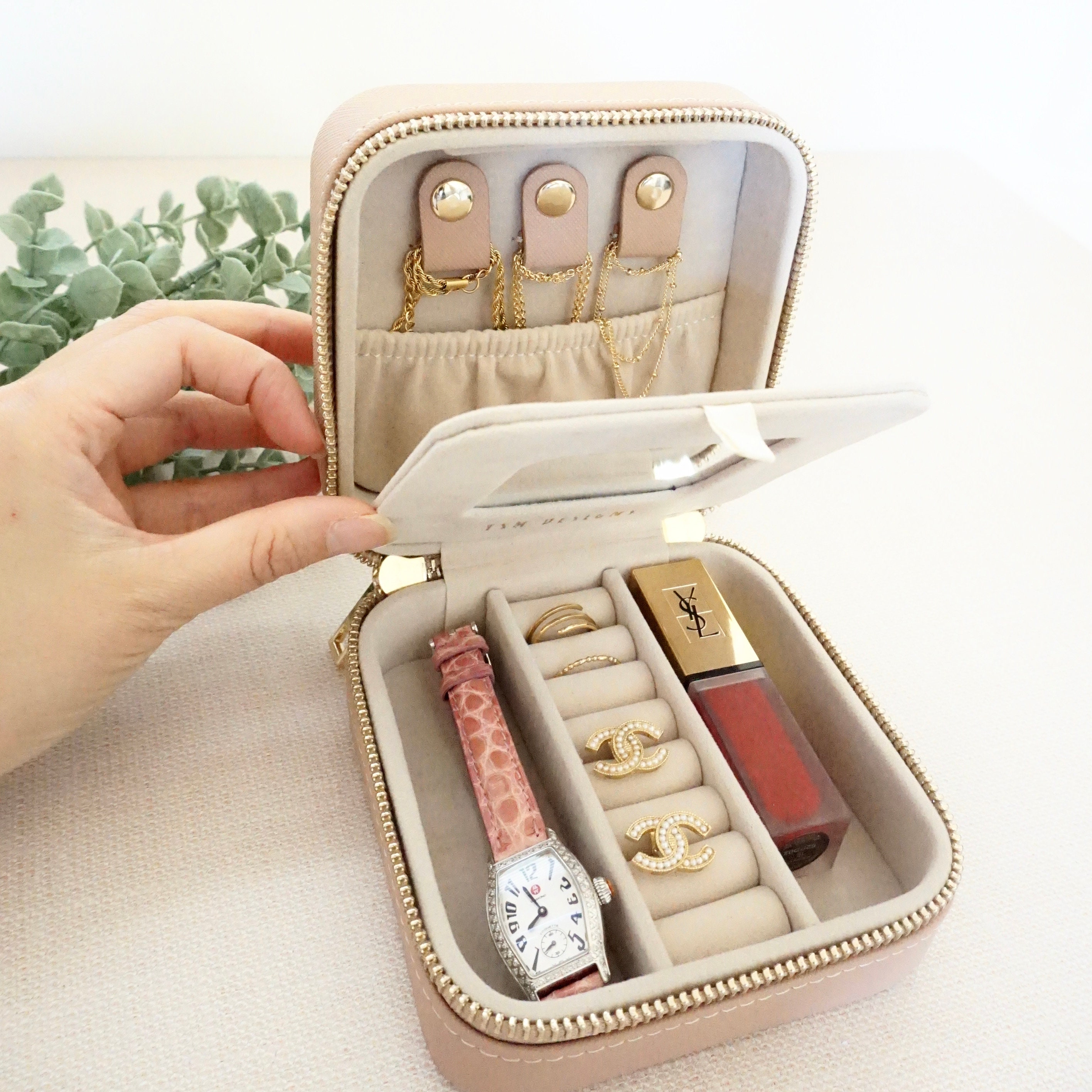 EverGlimp Small Travel Jewelry Case For Women