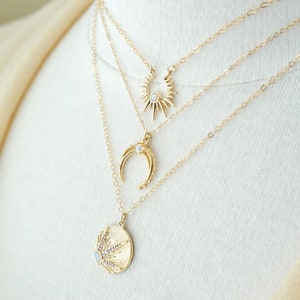 Ox Horn Necklace for Layering by YSM designs