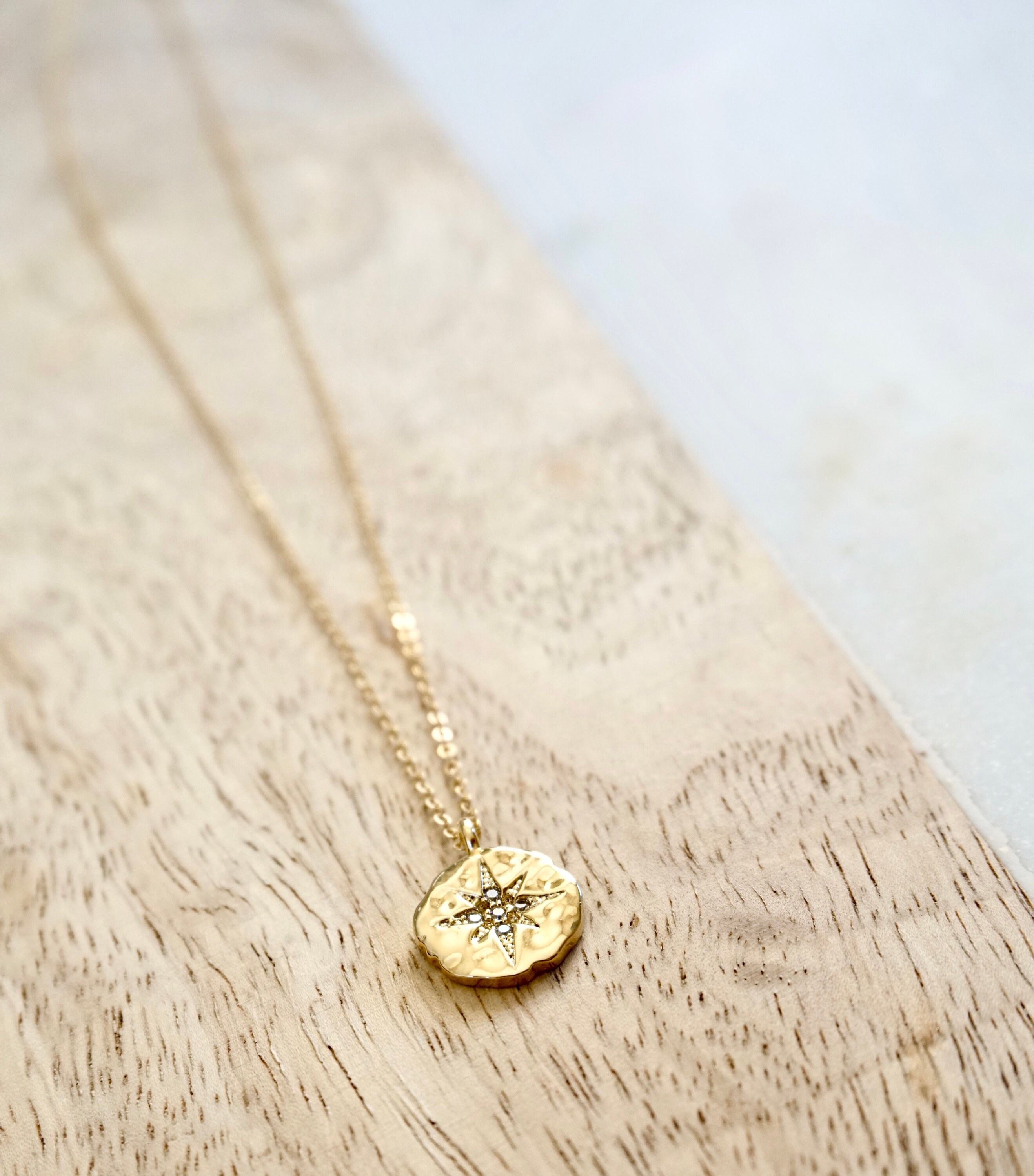 Gold North Star Necklace North Star 