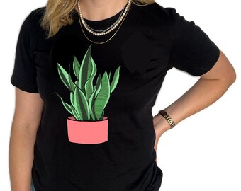 Snake Plant T-Shirt: 100% Cotton USA Made Tee