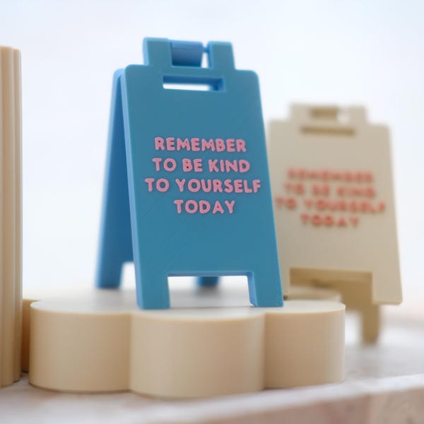 A Little Sign | Custom Positive Affirmation | Thank You | Mental Health Reminder | Appreciation | Foldable | Dopamine Decor | Mini Desk