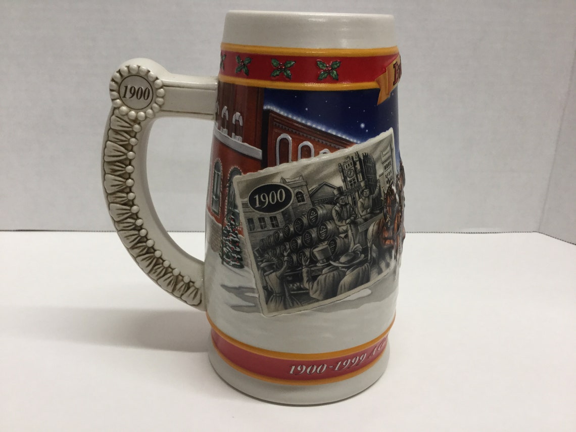 Vintage Budweiser Beer Stein Collector Stein 1999 Anheuser Etsy