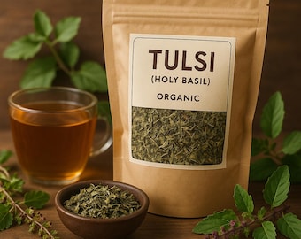 Organic Tulsi (Holy Basil) Leaf | Adaptogenic Stress Relief & Immune Support