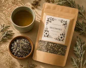 Dried Mugwort Herb: Artemisia Vulgaris, Dream Tea Blend
