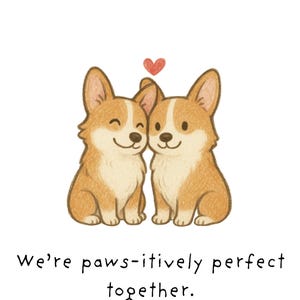 Carte d'anniversaire de chiens mignons, carte imprimable, téléchargement immédiat, cadeau d'anniversaire, carte d'amoureux des chiens