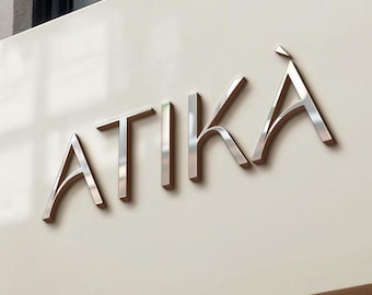 Custom Business Signs | 3D Metal Backlit Sign | LED Backlit 3D Sign | Acrylic Office Sign | Office Wall Sign | 2D Metal Signs | Metal Signs