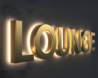 Premium Custom Logo Sign for Business | LED Backlit 3D Sign | Illuminated Acrylic Sign | Company Office Wall Sign | Cafe Storefront Signage