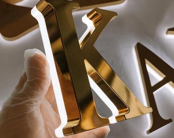 Premium Custom Logo Sign for Business | LED Backlit 3D Sign | Illuminated Acrylic Sign | Company Office Wall Sign | Cafe Storefront Signage