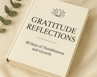 Dankbarkeit Reflections Journal, Mindfulness Prompts, Self Care Workbook (PDF Download)