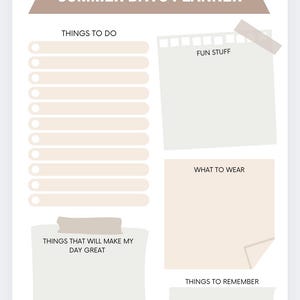 Kids Summer Planner Printable – Daily & Weekly Schedule for Ages 5-12 ...