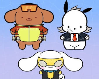 S*nrio x Invincible Keychains