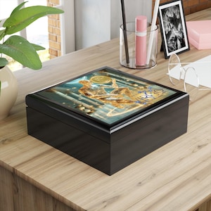 Virgo Zodiac Jewelry Box Astrology Keepsake Box Limited Edition Virgo Season Gift Geometric Golden Star Sign Trinket Organizer Horoscope