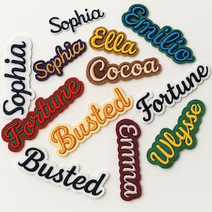 Custom Name Embroidered Patch, Personalized Name Patch, Iron On Patch, Sew On Name Patch, Custom Text Patch for Jackets Hats Bags