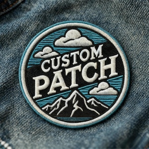 Custom Embroidered Patch, Personalized Logo Patch, Custom Name Patch, for Jacket Hat Backpack, Sew On or Iron On Patch, Custom Design Patch
