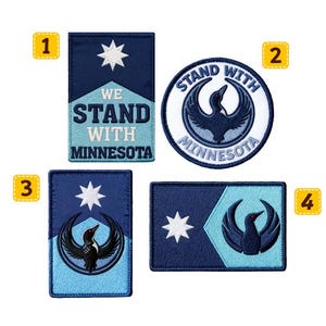 Minnesota Loon Flag Embroidered Patch, MN Starbird Logo, Resistance Pride image 6