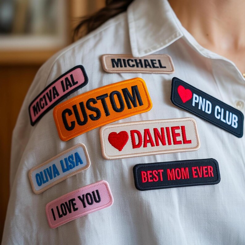 Custom Name Embroidered Patch, Personalized Name Patch, Iron on Patch ...