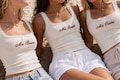 Custom Embroidered Lace Tank Top, Bridal Shower Bachelorette Wife Party Shirt
