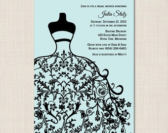 All About the Dress Bridal Shower Invite - DEPOSIT