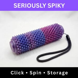 Spiky Fidget Clicker Spinner Roller, Textured Sensory Desk Toy, Pain Stim, Adult Fidget Toy, Pain Fidget, ASMR, Ouchie, Keyboard Clicker
