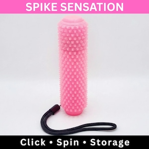Spiky Clicky Fidget Spinner Roller, texturiertes Sensorisches Schreibtisch Spielzeug, Schmerz Stim, Pink Bubblegum, Spiky Fidget, Spiky Sensorisches Spielzeug, Schmerz Stim Fidget