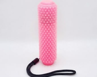 Spinner antistress con punte e clic, giocattolo sensoriale da scrivania con texture, stimolazione del dolore, gomma da masticare rosa, antistress con punte, giocattolo sensoriale con punte, antistress per la stimolazione del dolore