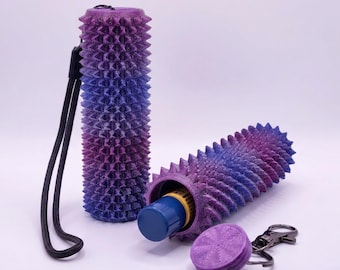 Rullo sensoriale, giocattolo sensoriale da scrivania con texture, antistress per il dolore, viola e blu, giocattolo antistress per il dolore, giocattolo sensoriale con punte, bastoncino antistress, porta burrocacao